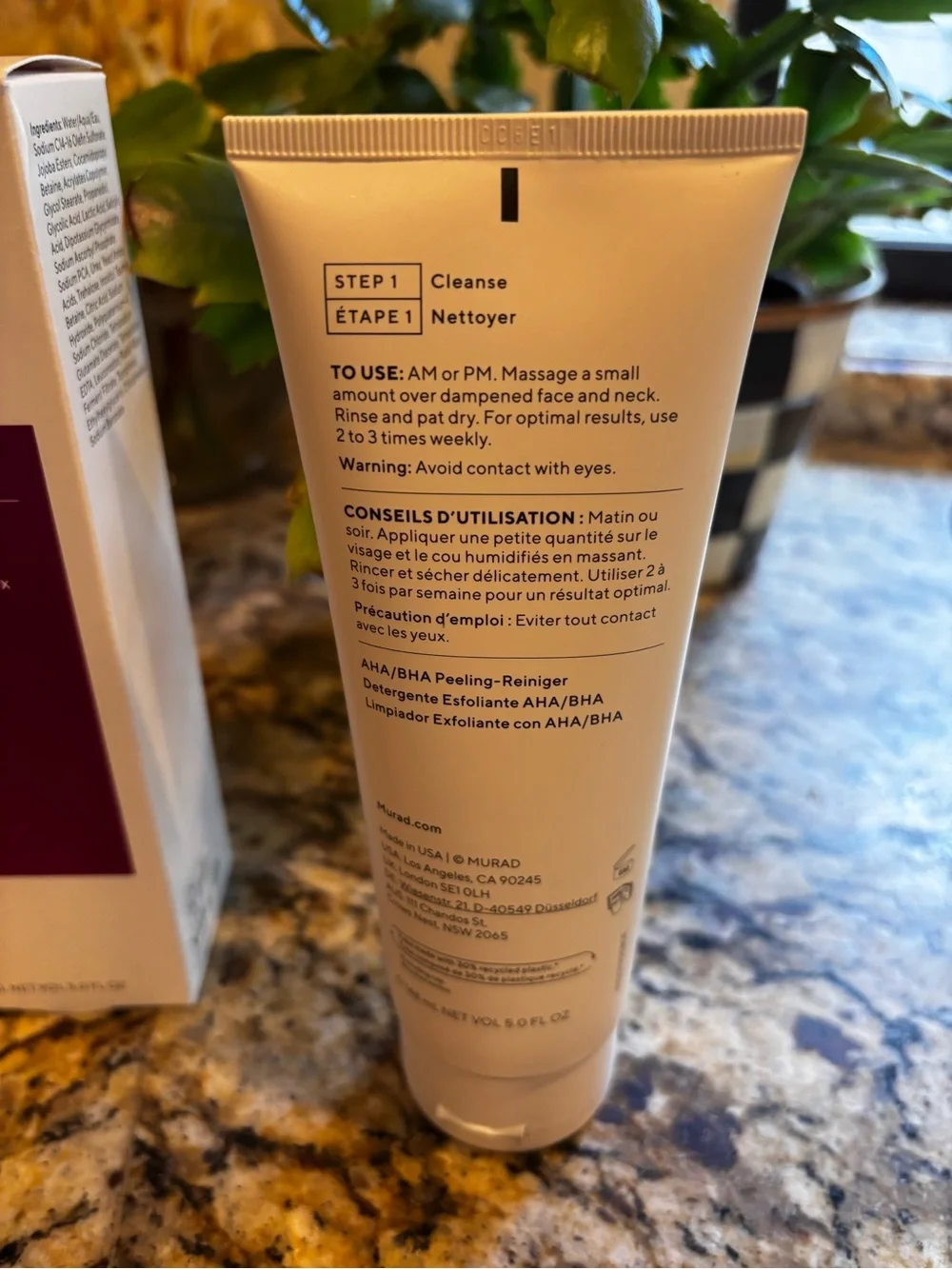 Murad White Tube AHA/BHA Cleanser & Exfoliant